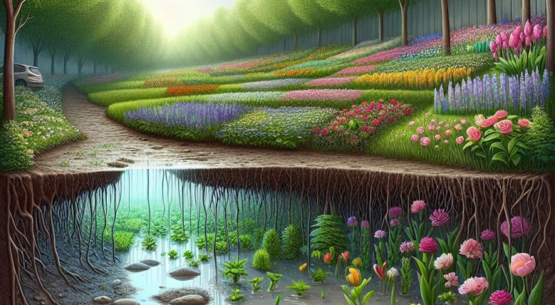 Fra vandpytter til blomsterflor: Guide til regnbed i lerjord